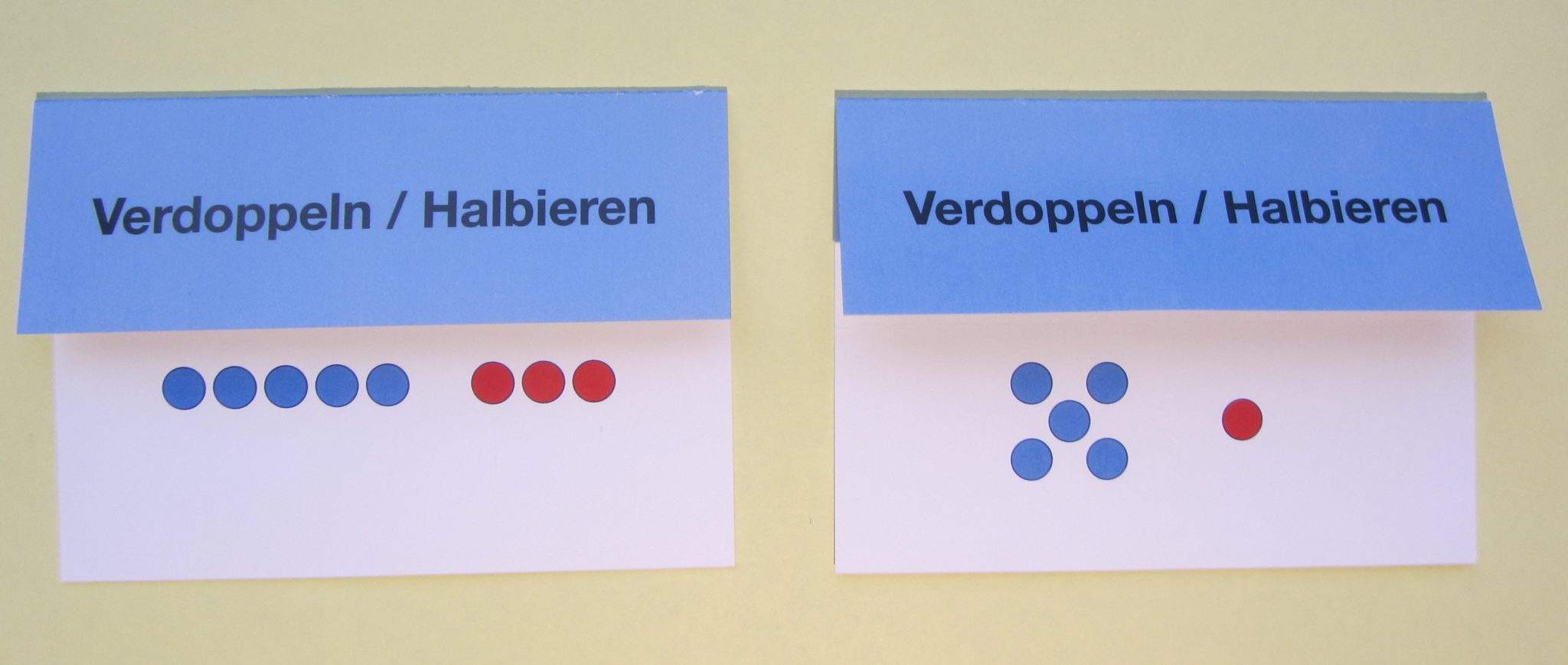 Klappkarten zum Verdoppeln/Halbieren im ZR bis 20 – Förderung ...